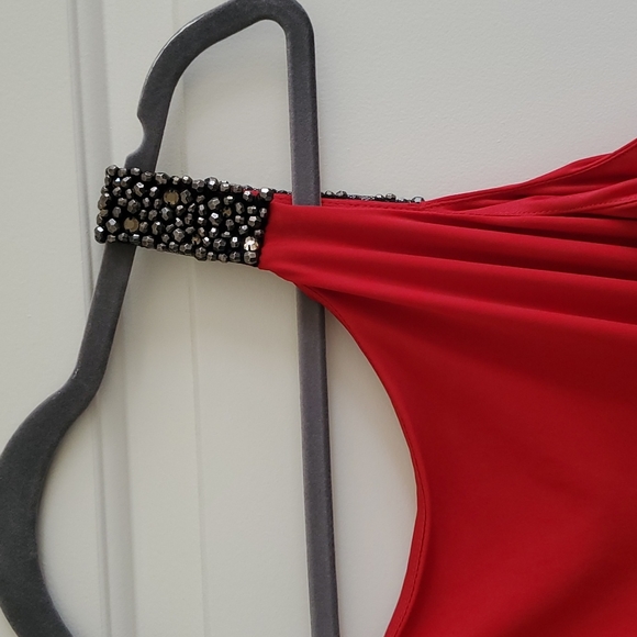 Jessica Simpson Red hot beaded dress - Picture 8 of 10